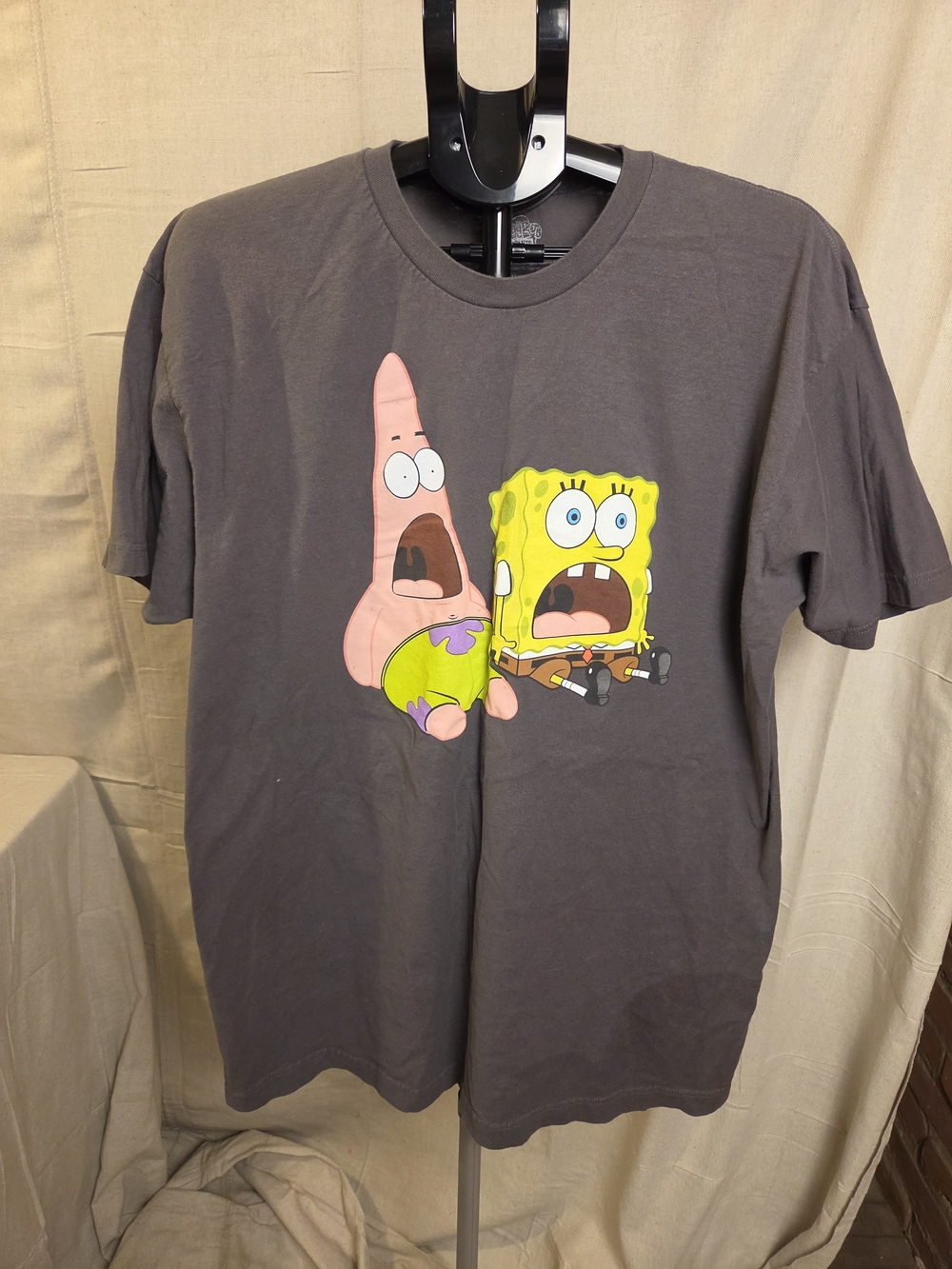 Nickelodeon SpongeBob SquarePants Patrick Graphic T-Shirt Men's XXL Gray